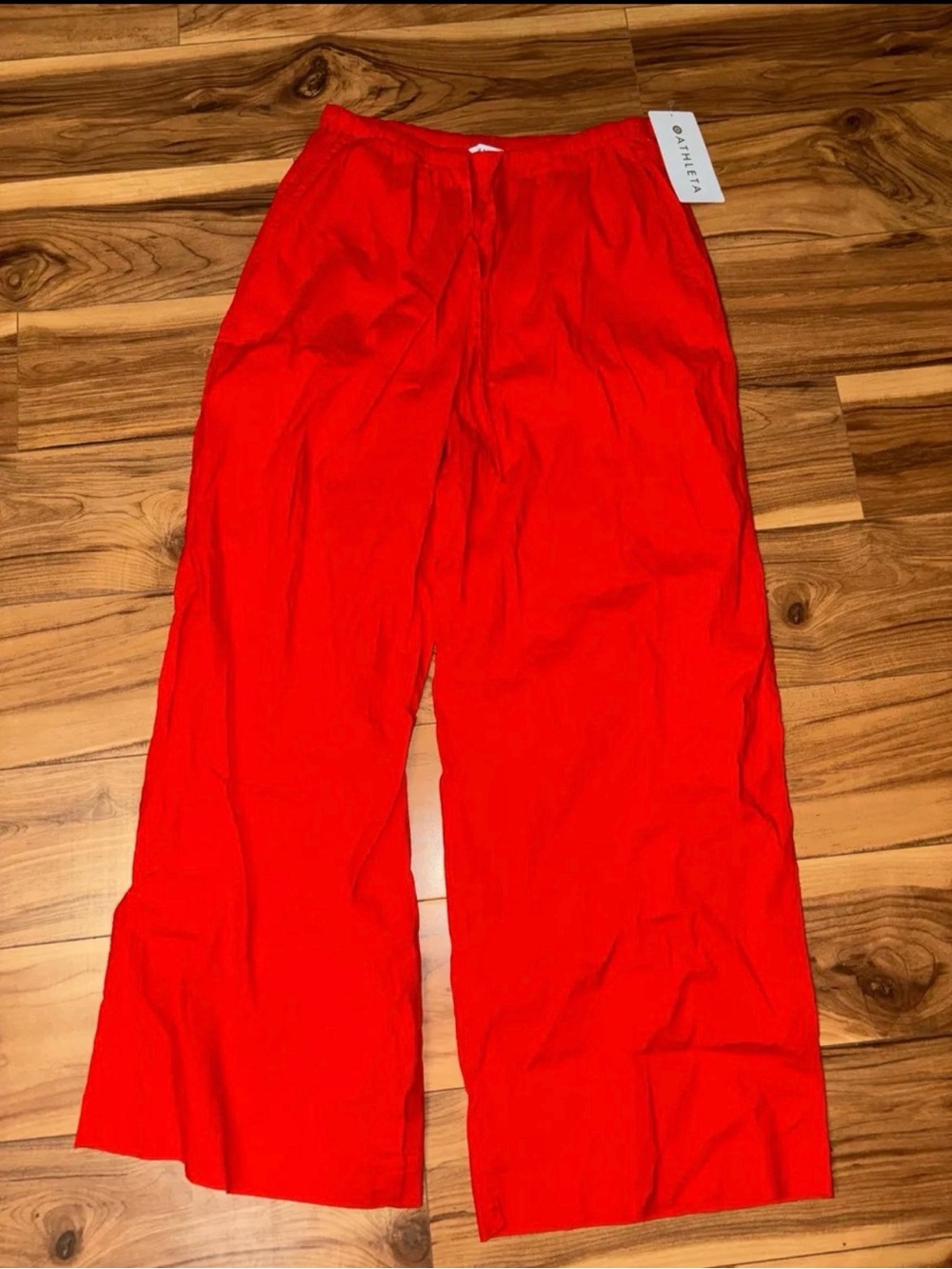 Athleta Paradise Red Wide-Leg Pants